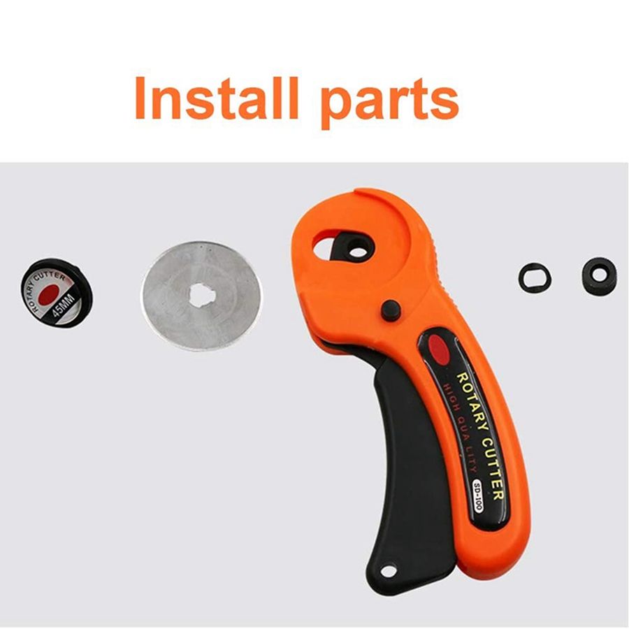 45mm Rotary Cutter Sewing With Blades Cloth Guiding Cutting