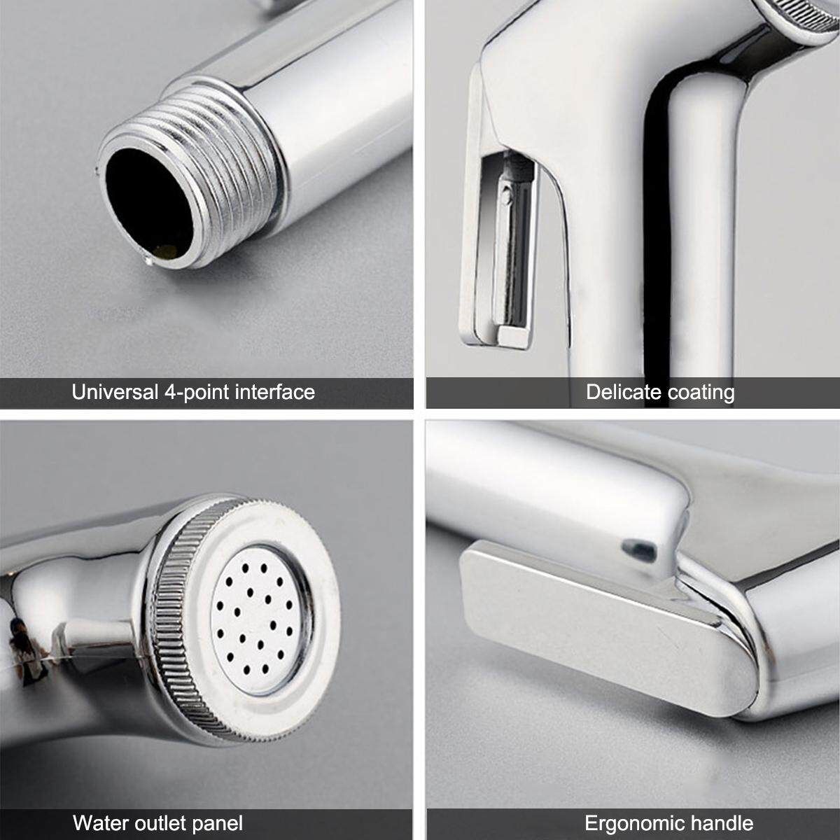 3Pcs Toilet Handheld Stainless Steel Bidet Spray Shower Sprayer Douche Kit