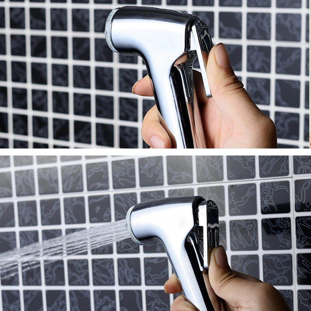 3Pcs Toilet Handheld Stainless Steel Bidet Spray Shower Sprayer Douche Kit