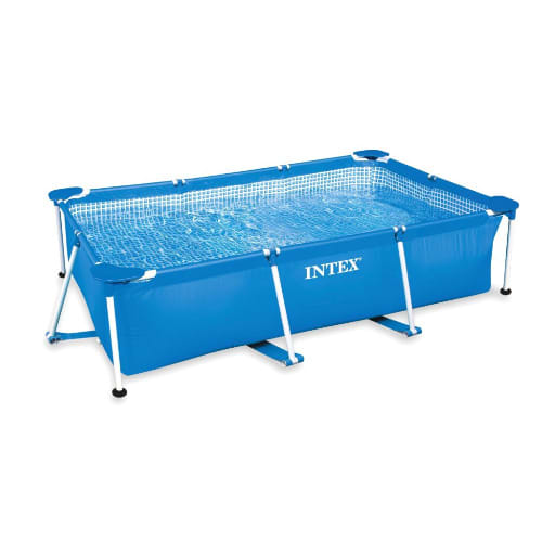 9ft By 6ft Metal Frame Rectangular Pool Without Filter Pump, 3834 L, Blue, 300 X 200 X 75