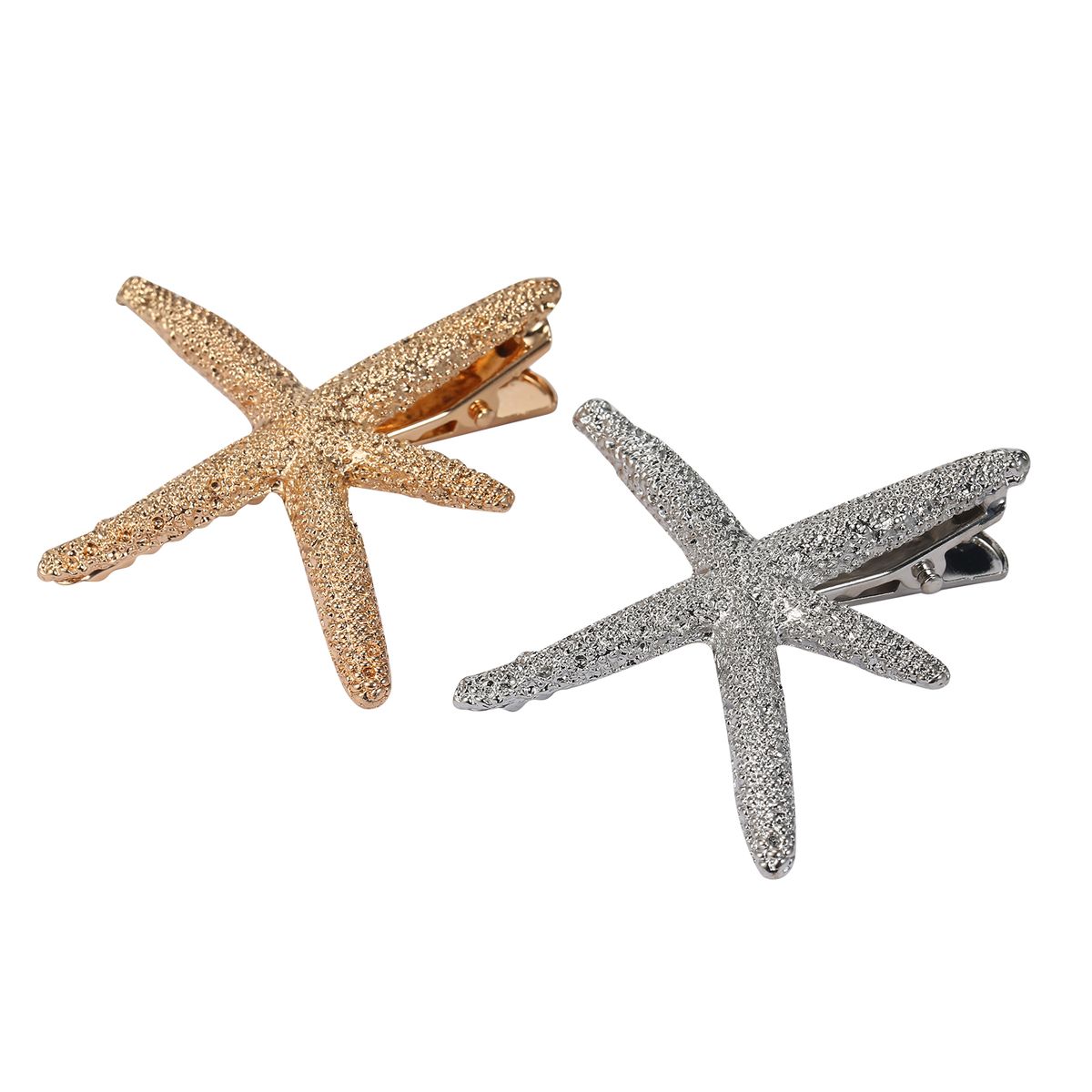6 PCS Fashion Hair Clips Set Metal Hair Barrettes Salon