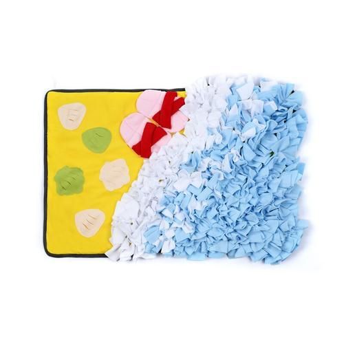 Dog Snuffle Mat Colorful Dog Puzzle Toys Training Feeding Slow Mat For Pet Sniffing Pad Stress Release For Cat Dog Supplier