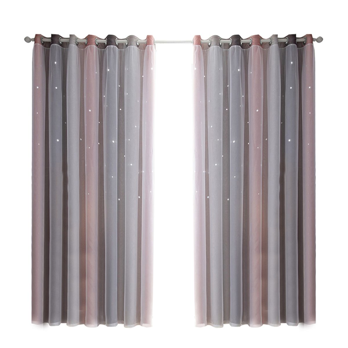 Star Curtains Stars Blackout Curtains For Kids Girls Bedroom