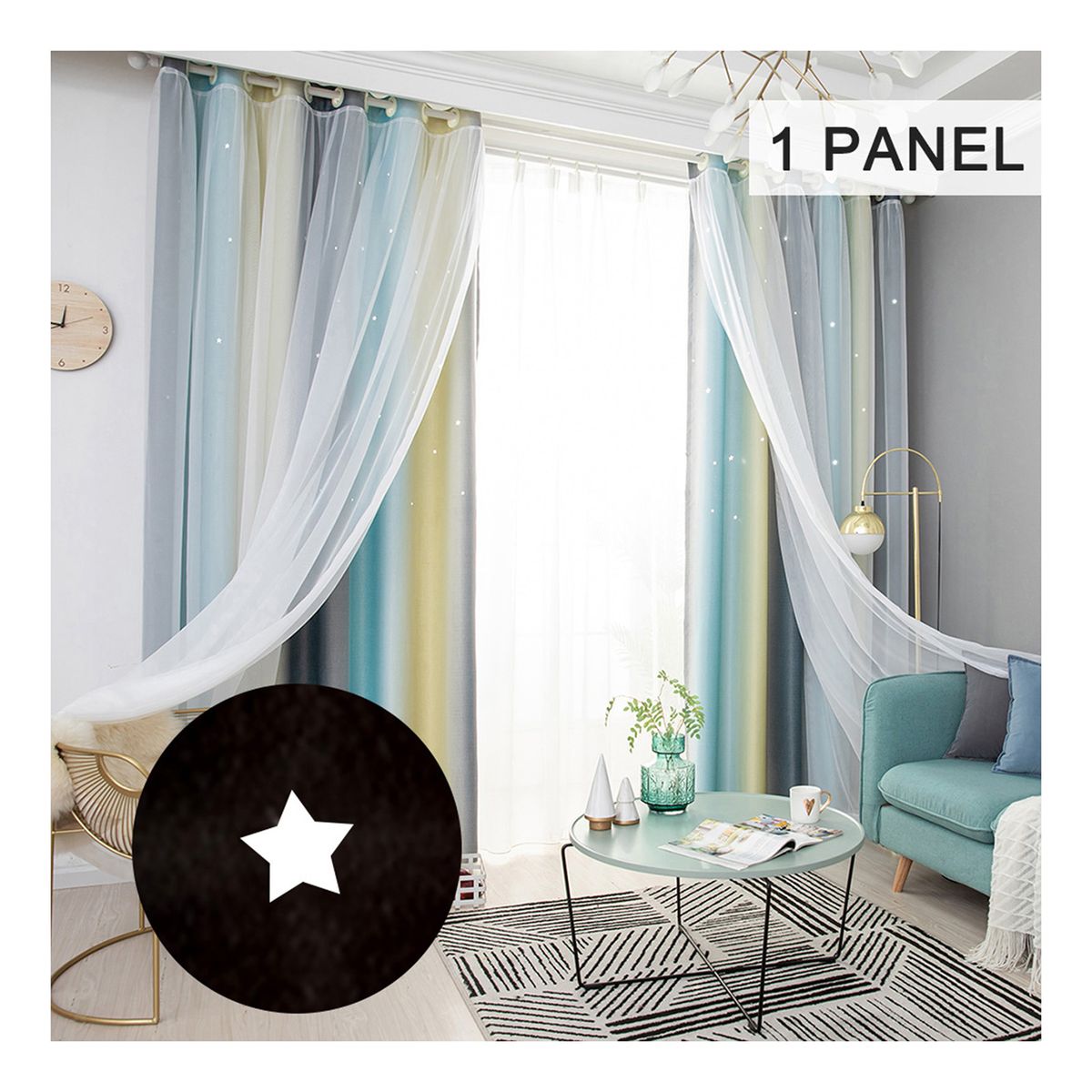 Star Curtains Stars Blackout Curtains For Kids Girls Bedroom