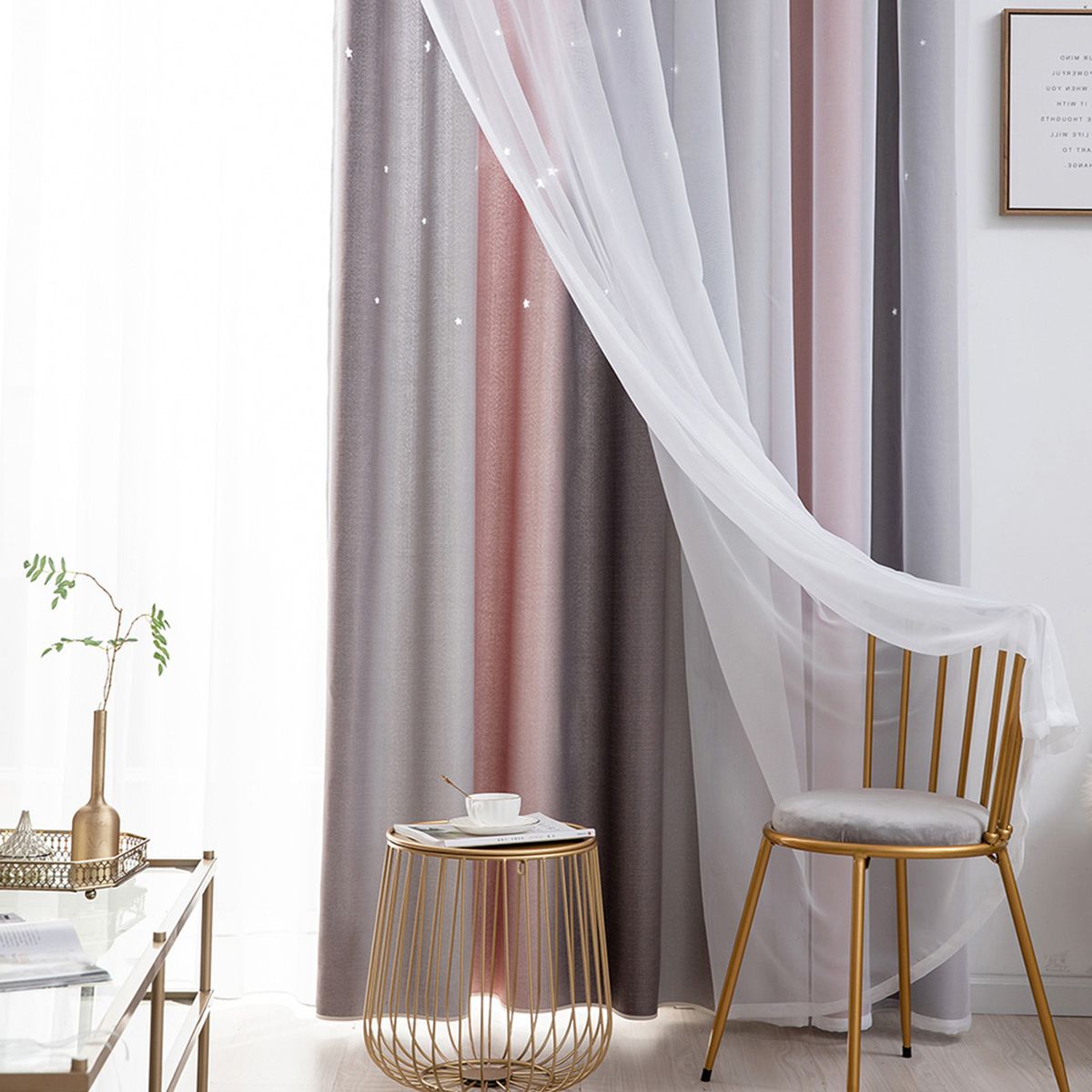 Star Curtains Stars Blackout Curtains For Kids Girls Bedroom