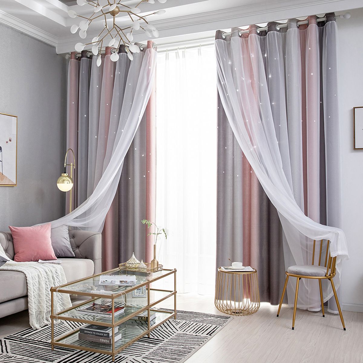 Star Curtains Stars Blackout Curtains For Kids Girls Bedroom