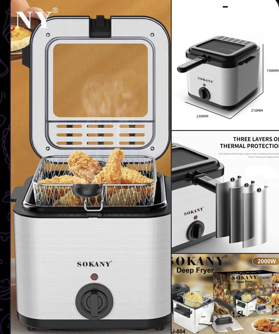 Sokany 5 Litre Electric Deep Fryer