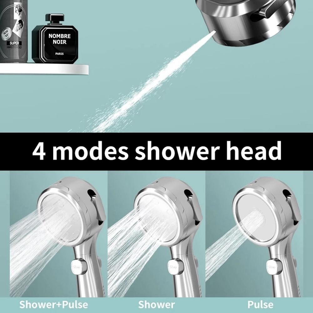 Temperature Display Shower Head Handheld No Charging