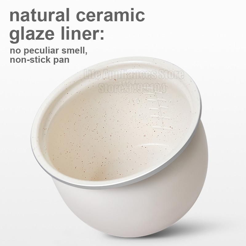 2L Ceramic Liner Household Rice Cooking Pot