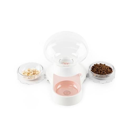 Jellyfish Automatic Cat Water Double Bowl Fountain For Pets Dispenser Large Drinking Dog Bowl Drink No Electricity