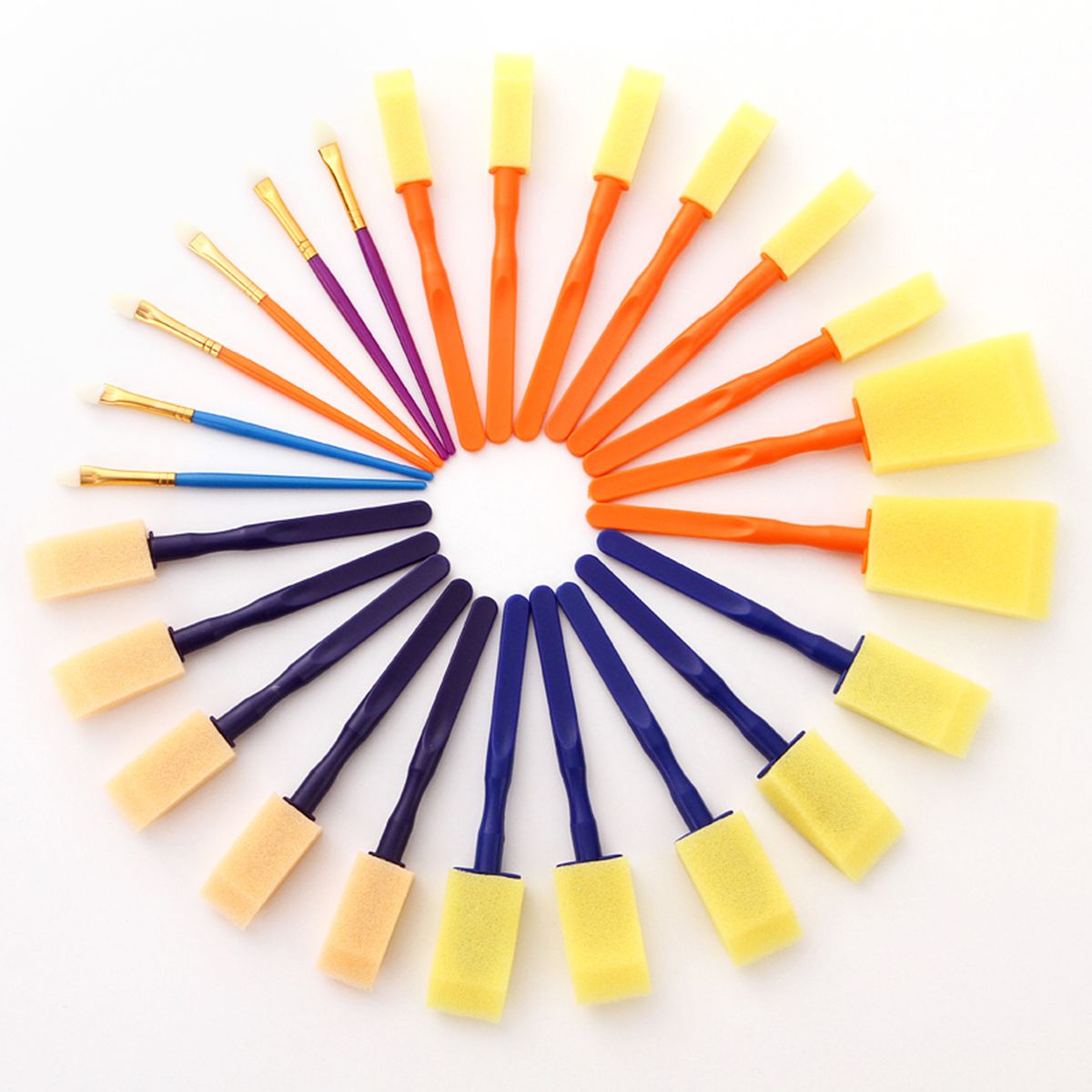 50PCS Paintbrushes All Purpose Washable Paint Brushes Set