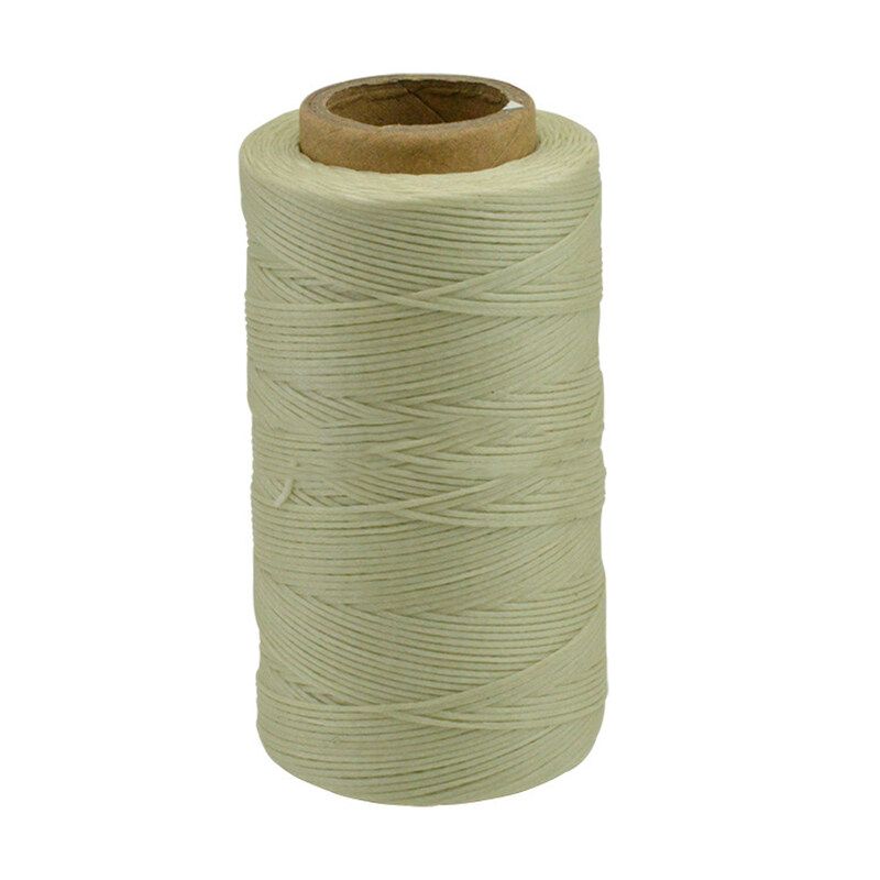 High Quality 260 Meters 1mm 150D Leather Waxed Thread Cord For DIY Handicraft Tool Leather Hand Stitching Thread Sewing Threads White