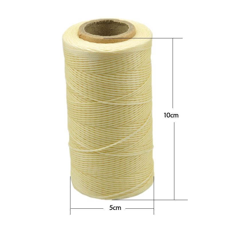 High Quality 260 Meters 1mm 150D Leather Waxed Thread Cord For DIY Handicraft Tool Leather Hand Stitching Thread Sewing Threads White