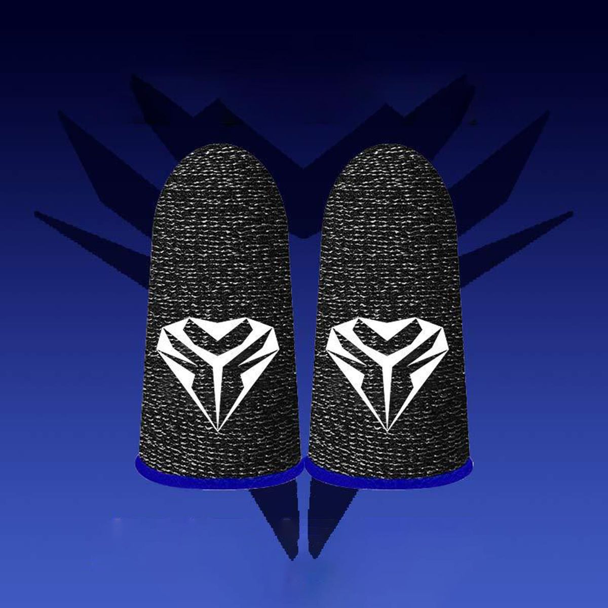 2Pcs Gaming Finger Sleeve Breathable Game Controller For Phone Blue