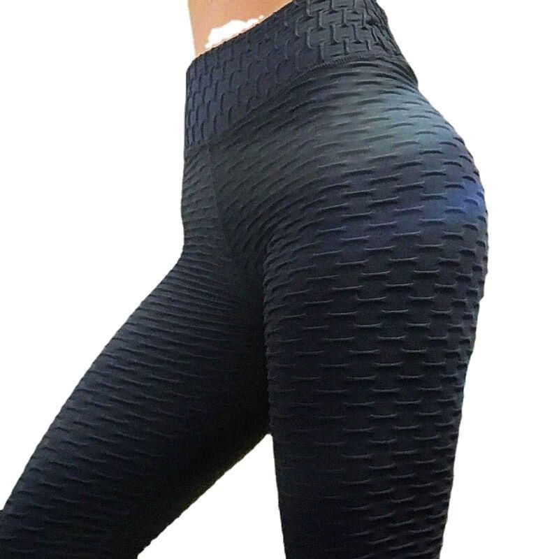 Jacquard breathable hip lifting tights fitness wear sweat-absorbing exercise slimming yoga pants