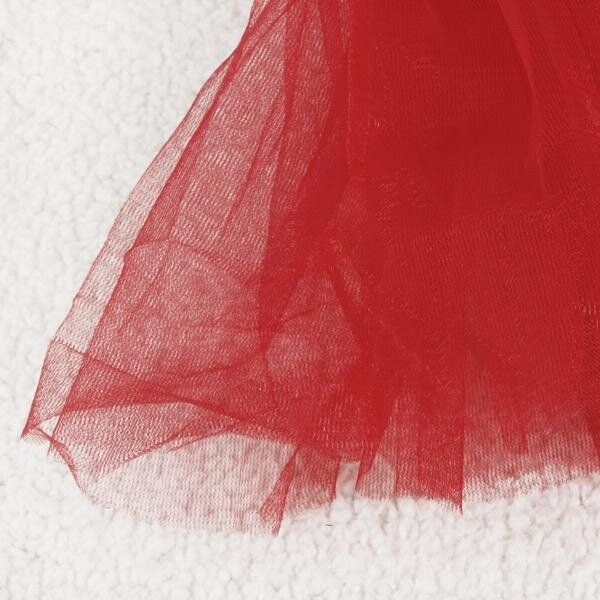 Kids Girls 3 Layer Tutu Ballet Dance Dress Skirt Tulle Full Pettiskirt Costume Red Red