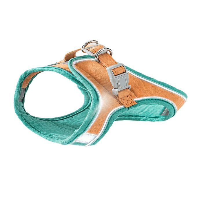 At Harness Fashion Refle Tive Vest Pet Harnesses Outdoor Walking Small  Ats-orange-M