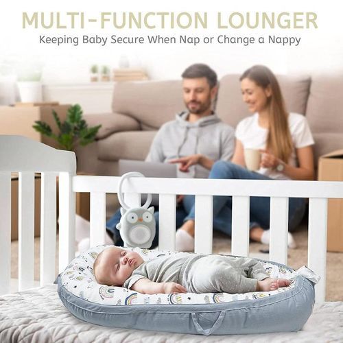 PORTABLE BABY LOUNGER NEST BED CO-SLEEPER (PURPLE)