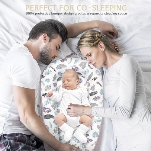 PORTABLE BABY LOUNGER NEST BED CO-SLEEPER (PURPLE)