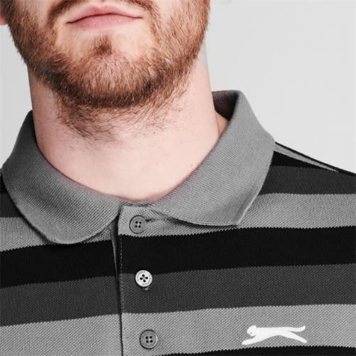 Men's Pique Polo Shirt - Grey