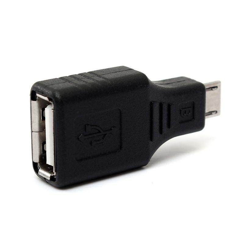 2PCS USB 2.0 A Female To Micro USB B 5 Pin Male Plug OTG Adapter Converter F/M
