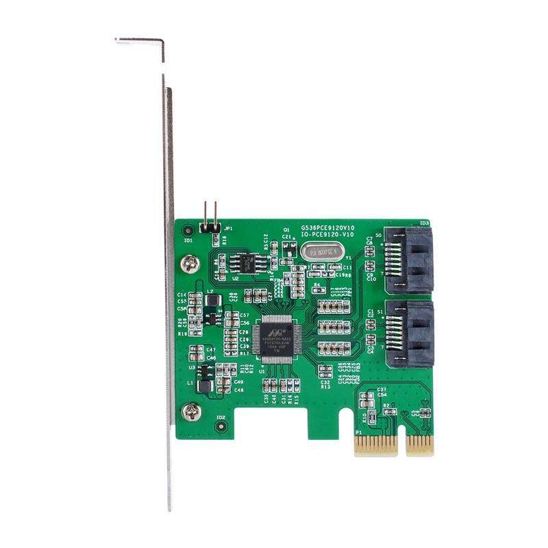 IOCREST IO-PCE9120-2I -E To 2 SATA 3.0 Expansion Card SSD Boot 4TB For Desktop