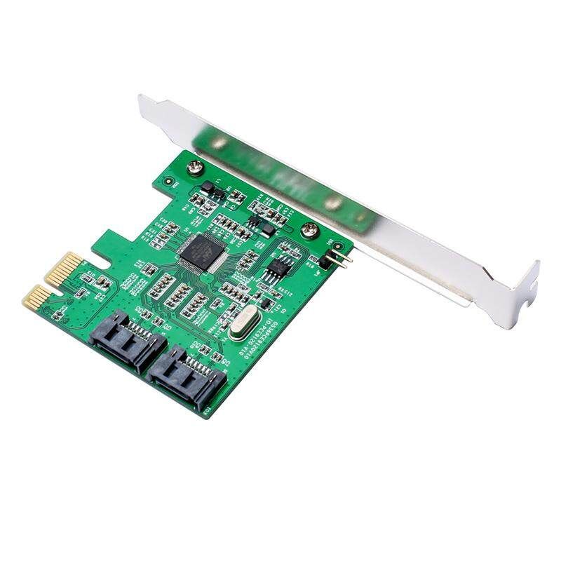 IOCREST IO-PCE9120-2I -E To 2 SATA 3.0 Expansion Card SSD Boot 4TB For Desktop