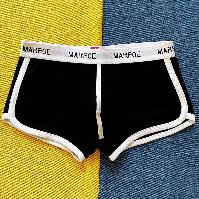 3 In 1 Men's Cotton Boxer Underwear Comfortable Breathable Black