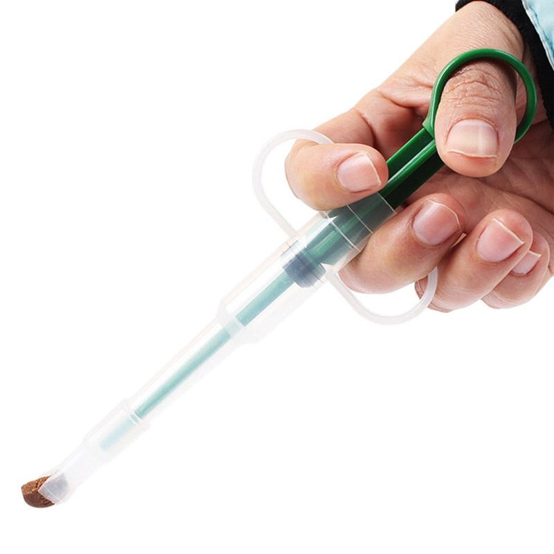 Dog Cat Piller Medicine Dispenser Leak-proof PP Pills Capsule Tablet Pusher Feeding Injection Needle Kit Pet Puppy Dog Feeder