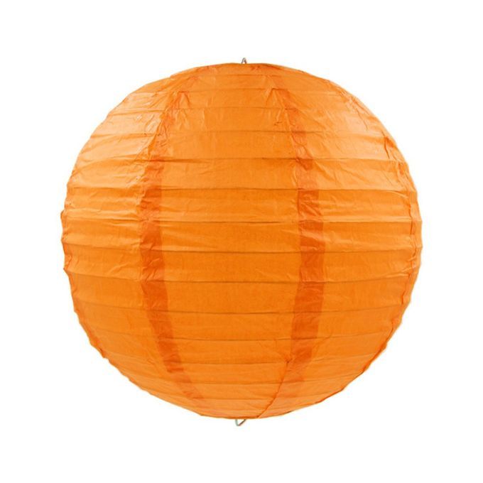 Round  Hinese Paper Lanterns Birthday Wedding De Oration Gift DIY  Rafts-orange-6 In H