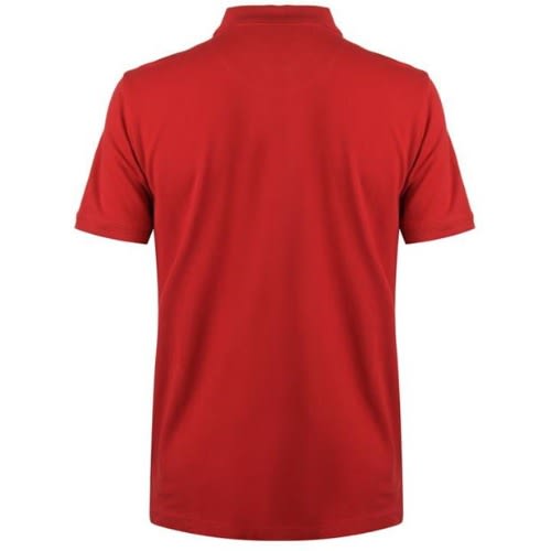 Cut And Sew Polo Shirt Red