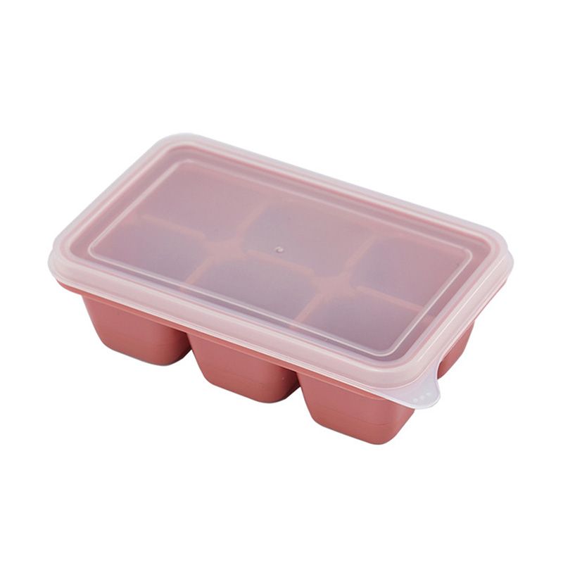 Silicone Ice Cube Mould With Lid Household Soft Bottom/Hard Bottom Multicolor Square Ice Cube Mold Kitchen Bar Accessories-1pcs
