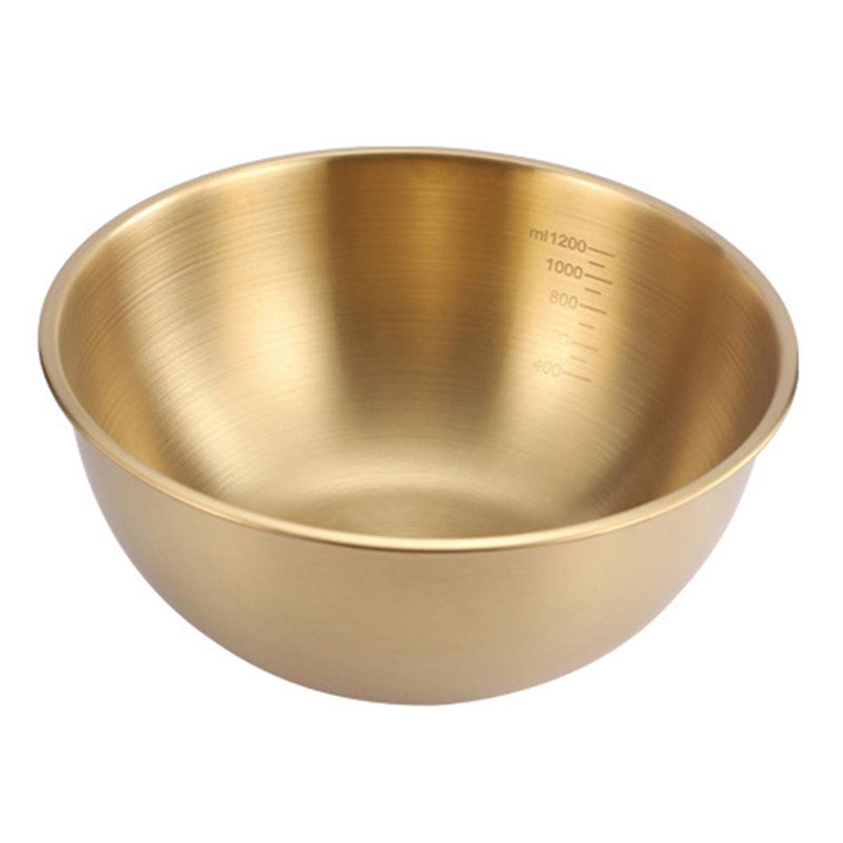 Soup Bowl Multifunctional Stainless Steel Salad Bowl Bpa-free Reusable Golden