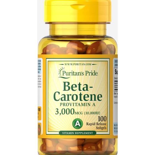 Beta Carotene- Vitamin A (10,000IU) _100 Softgels