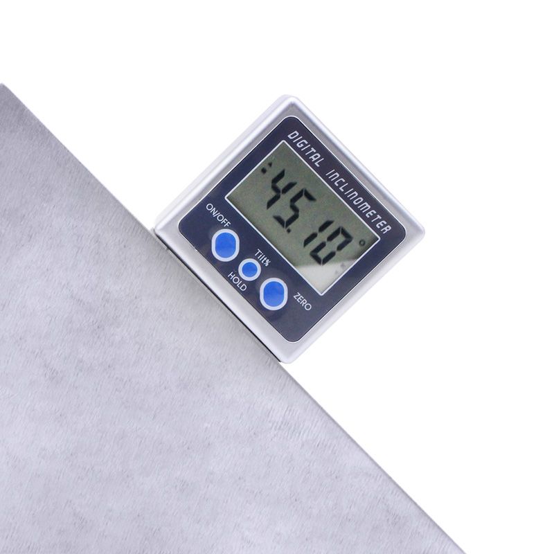 Bevel Box Inclinometer With Magnets Light Digital Angle Gauge