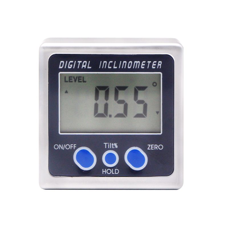 Bevel Box Inclinometer With Magnets Light Digital Angle Gauge