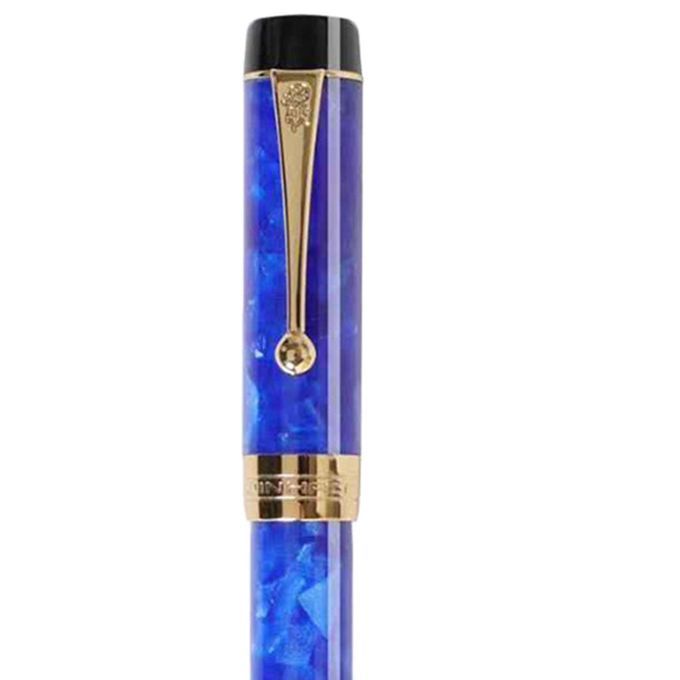 Luxury Acrylic Fountain Pen Iridum 0.5mm Nib Writing Pen Blue