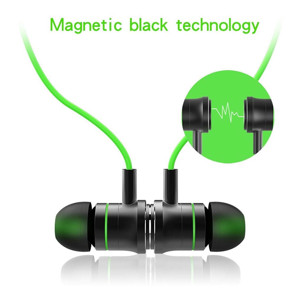 V5 In-ear Earphone With Microphone Wired Magnetic Gaming Headset Stereo Bass Earbuds Computer Earphone BDZ