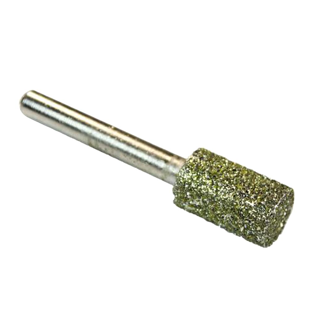 6mm Shank Cylinder Head Diamond Mounted Points Grinding Bits 60mm