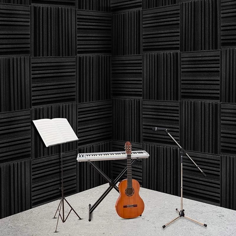 24Pcs Studio Acoustic Foam Panels Soundproof Sponge Foam Pad