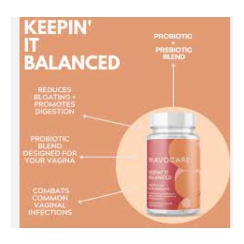 Probiotics + Prebiotics 60 Caps Women Balanced Gut And Vaginal Microbiome