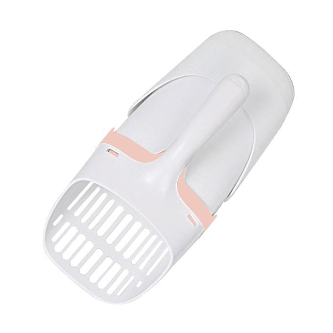 One-Piece Cat Litter Shovel Kit Pet Litter Scooper Litter Box Pink