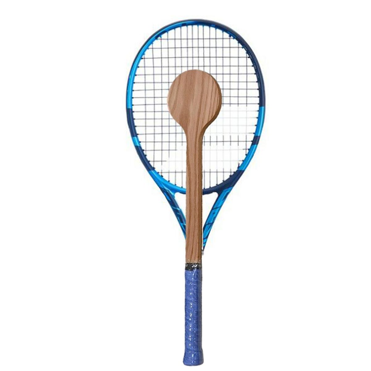 Racket For Practice Warm Up Wooden 300G For Tennisbeginner Blue 350g