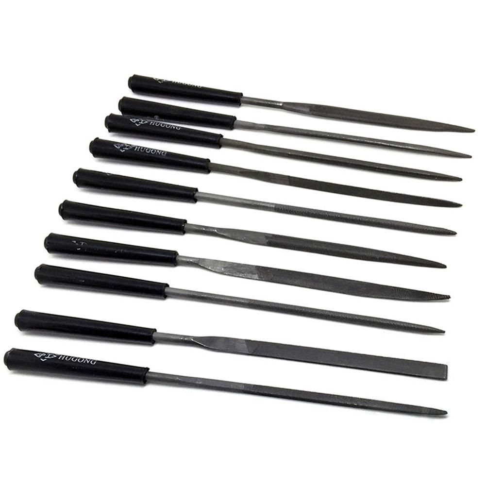 10pcs Guitar Frets Nuts File Set Polished File  Guitar Repairing Tools Professional Guitar Luthier Tool for Stringed Musical Instrument