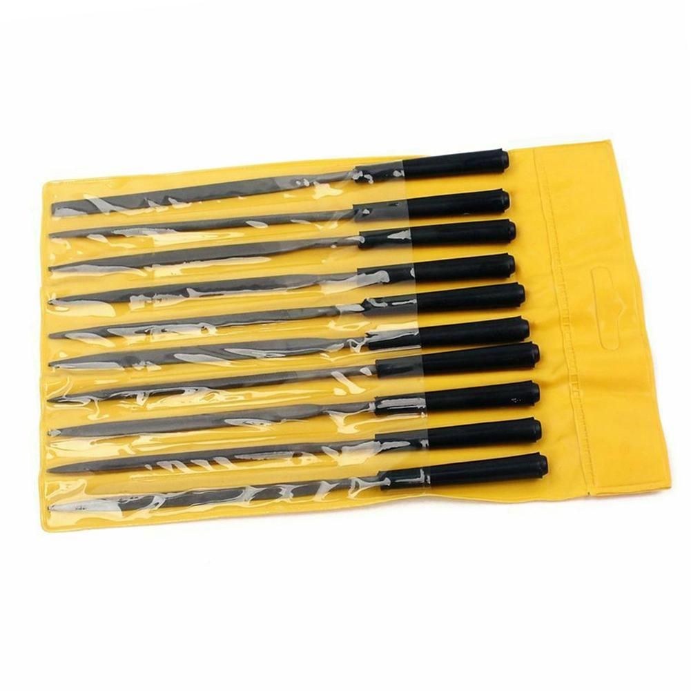 10pcs Guitar Frets Nuts File Set Polished File  Guitar Repairing Tools Professional Guitar Luthier Tool for Stringed Musical Instrument