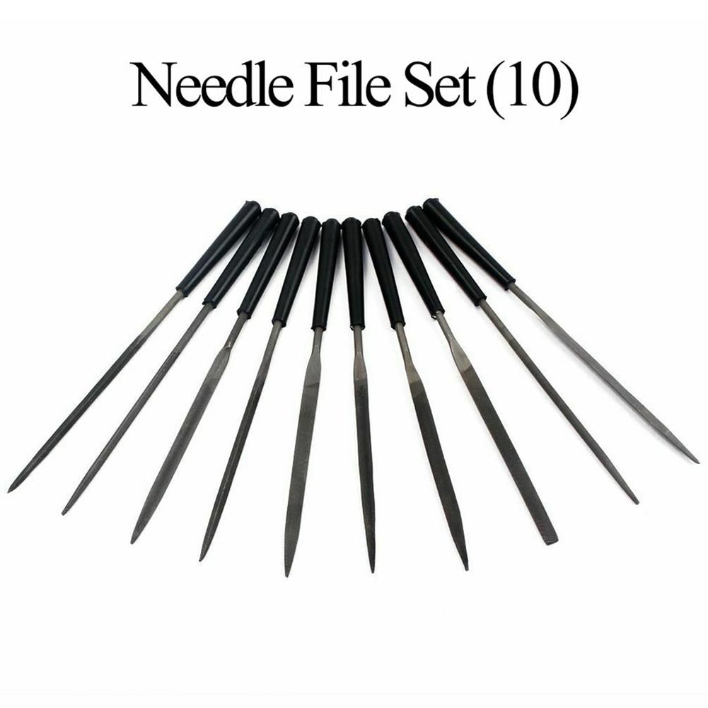 10pcs Guitar Frets Nuts File Set Polished File  Guitar Repairing Tools Professional Guitar Luthier Tool for Stringed Musical Instrument