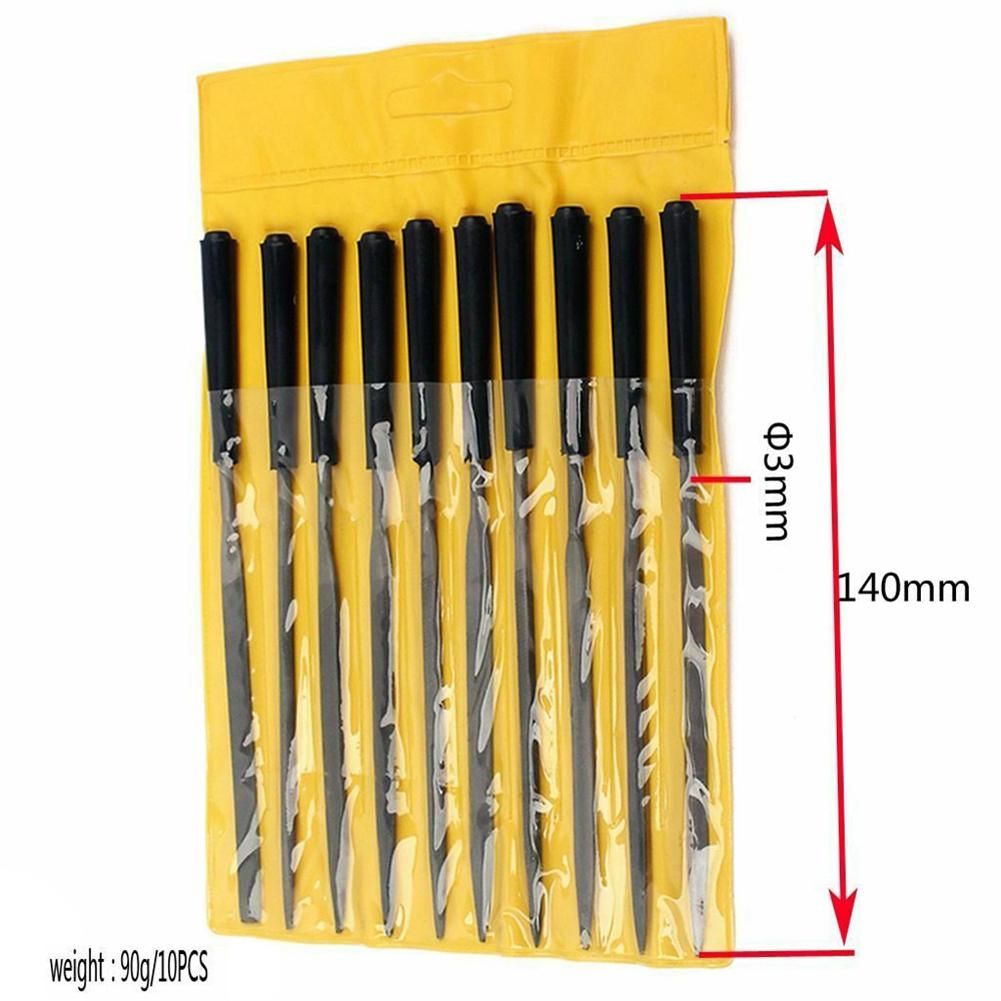 10pcs Guitar Frets Nuts File Set Polished File  Guitar Repairing Tools Professional Guitar Luthier Tool for Stringed Musical Instrument