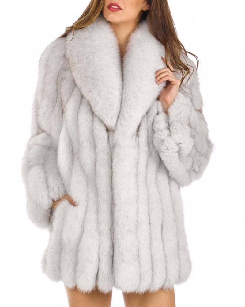 2020 New Fox Fur Coat Women's Mid length Combination Top Fur Women's Mid length Leather Coat