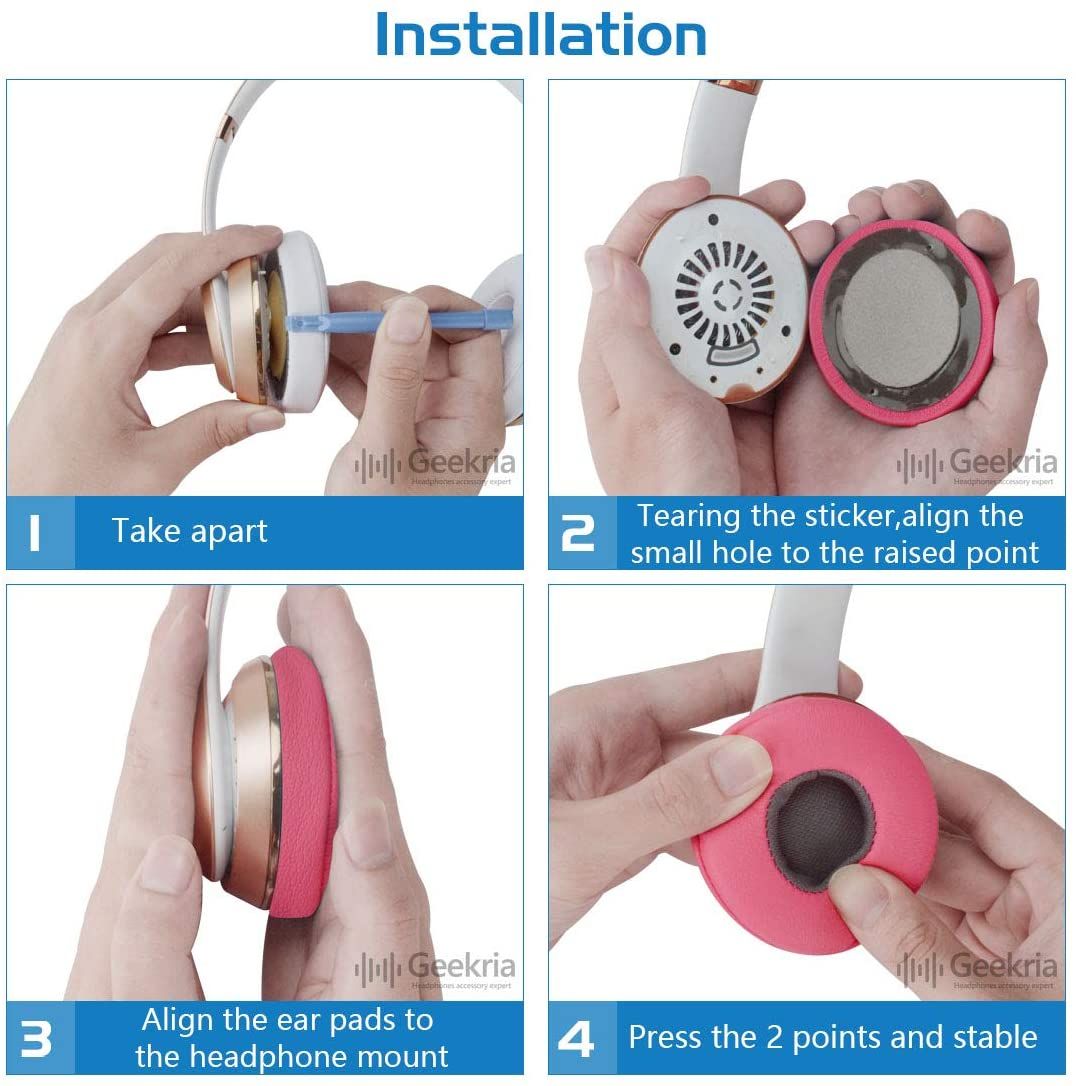 Geekria Ear Pads For Beats Solo 3 Wireless Headphones