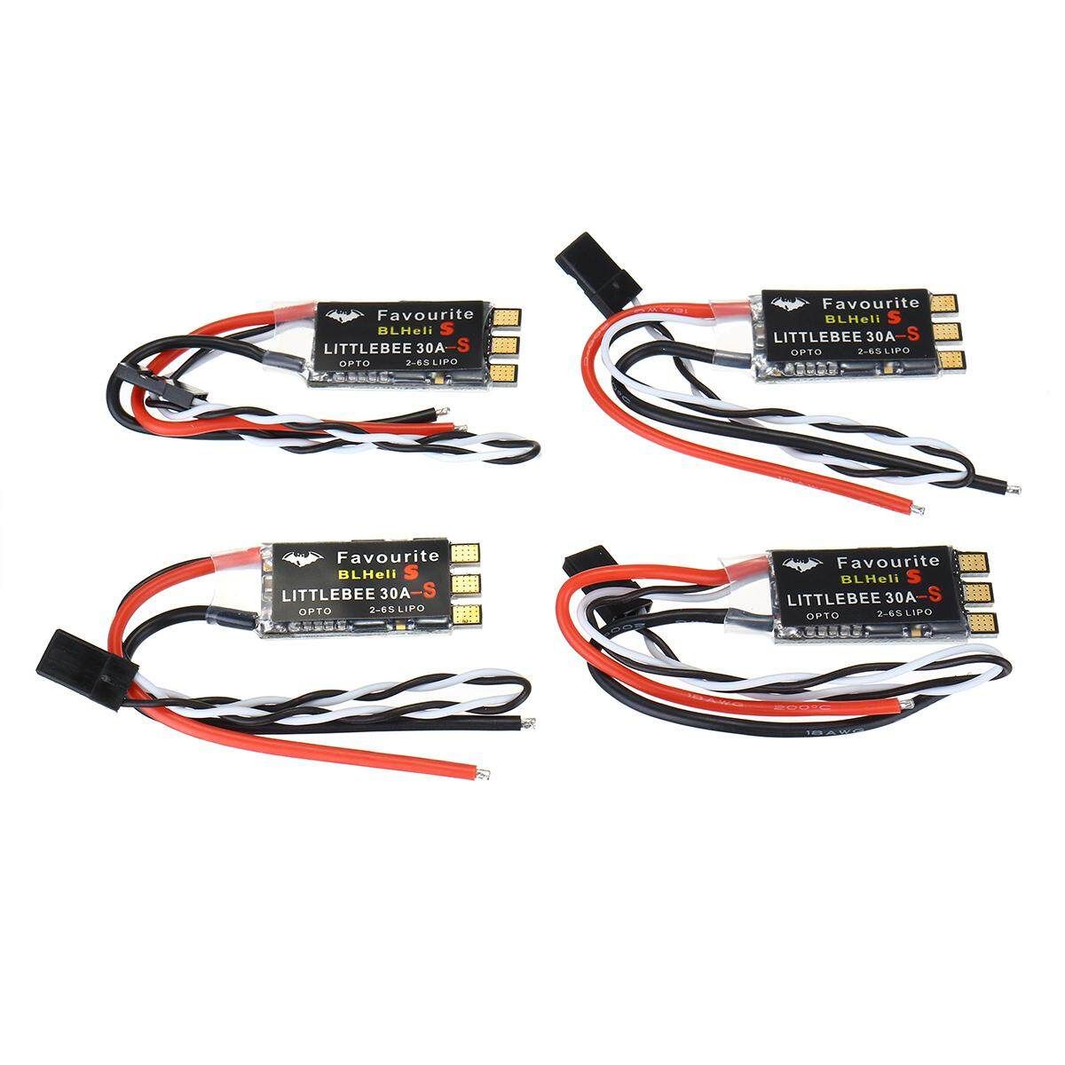 4pc 30A Brushless Littlebee Blheli-S ESC For 2-6s LiPo FPV QAV250 200